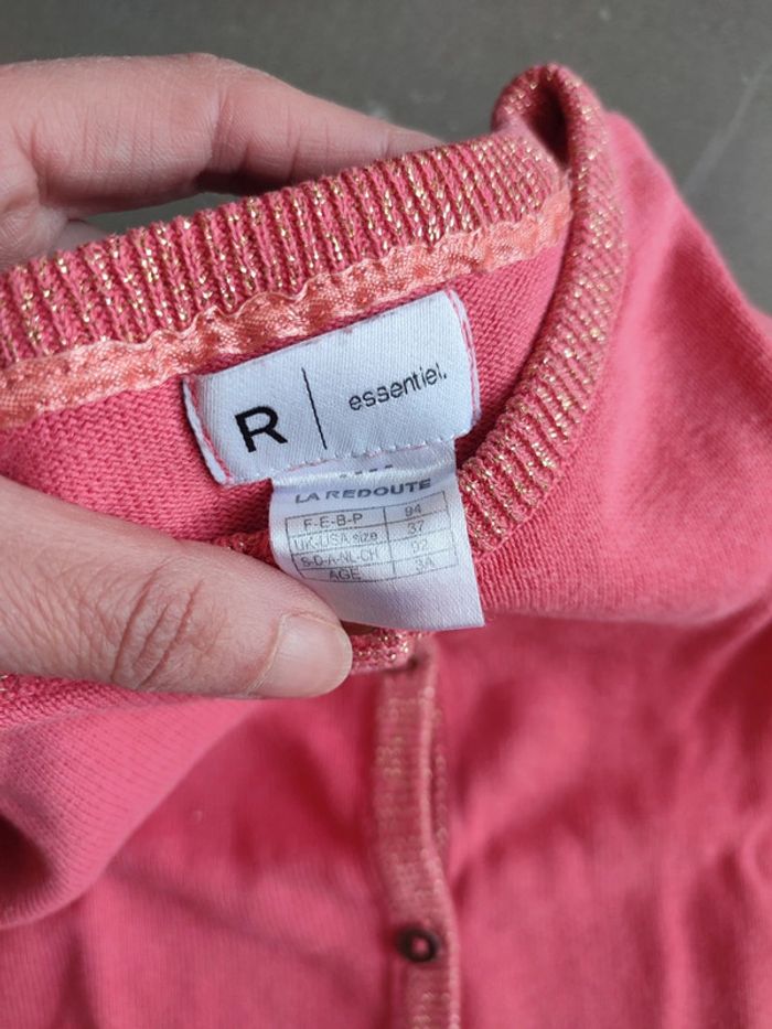 Gilet fille rose fushia 3 ans - photo numéro 5
