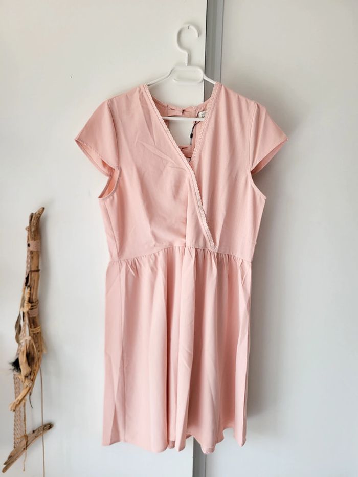 Robe courte rose femme – Molly Bracken - Taille L - photo numéro 2