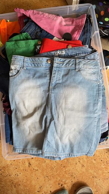 Jupe en jean phildar taille 38
