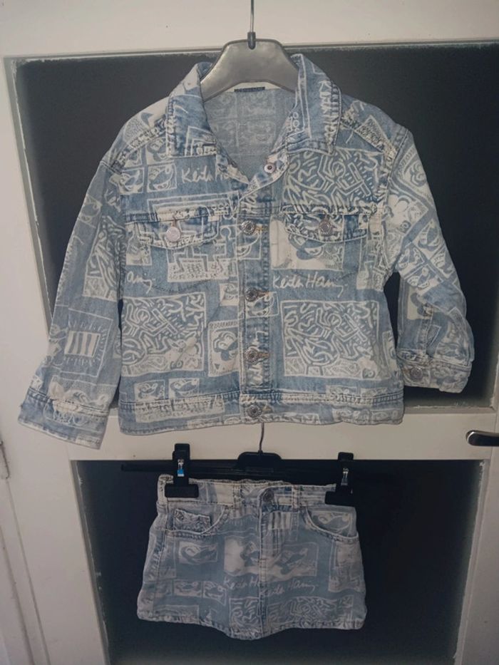 Ensemble veste + jupe Disney x Keith Haring x H&M 4 ans