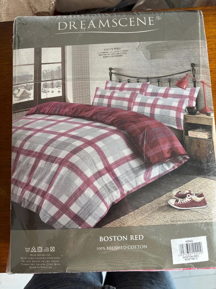 Parure de linge de lit housse de couette et taie d’oreiller - photo numéro 4