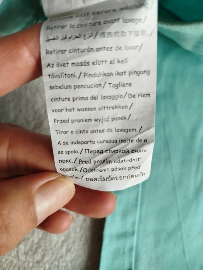 Pantalon 7/8 vert d'eau Camaïeu taille 38 - photo numéro 7