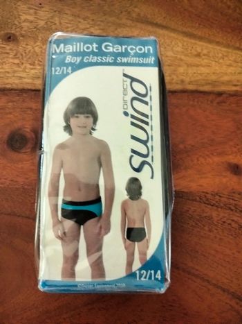Maillot de bain garçon neuf 12/14 ans swind