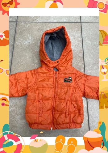 Doudoune blouson 18 mois orange