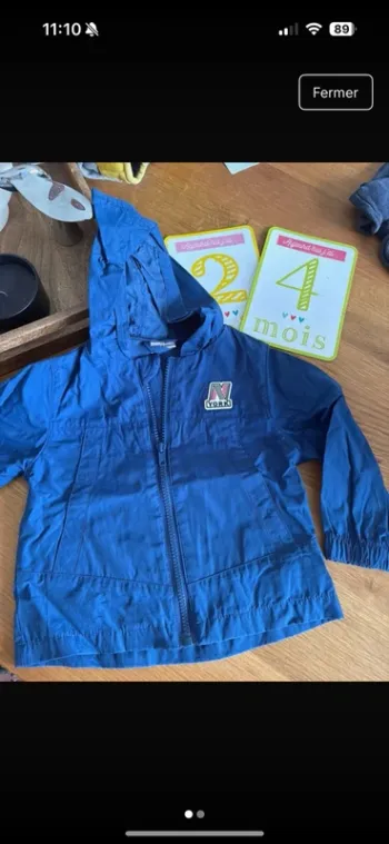 Veste de pluie 2 ans