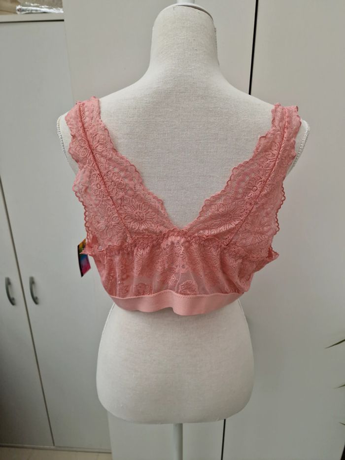 Soutien Gorge Brassiere Dentelle Rose - photo numéro 4