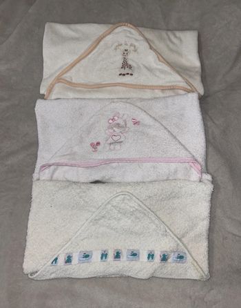 Lot 3 serviettes de bain