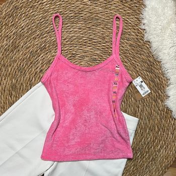 Débardeur rose barbie Undiz - Taille 34 XS - Neuf avec étiquette 