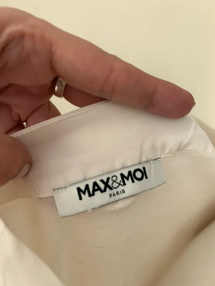 Max&moi pull fin en soie écru taille XS/34 - photo numéro 3