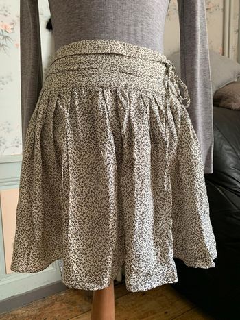 Jupe plissée motif feuilles H&M femme 34