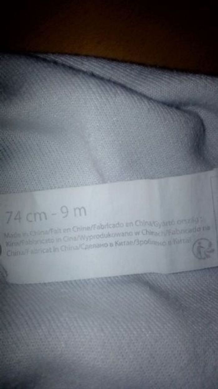 9mois Grenouillère chaude et douce Auchan (automne-hiver) - photo numéro 2