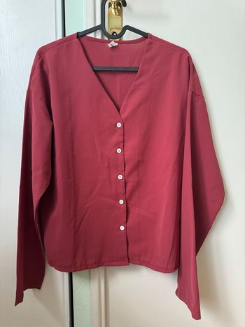 Blouse en mousseline rose