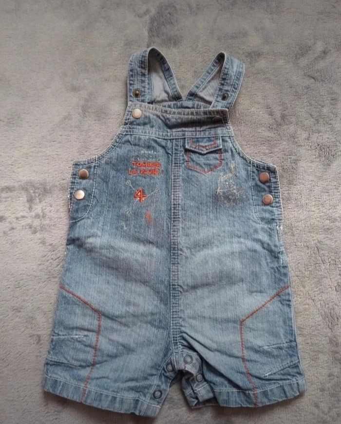 Salopette short 6 mois