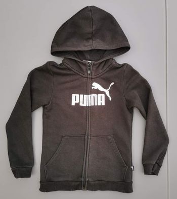 Sweat à capuche zippé 7 - 8 ans fille Puma