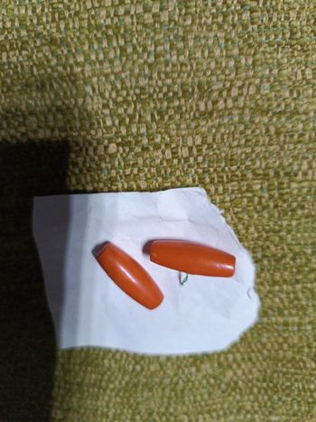 Lot 2 demi brandebourg orange 2.5 cm