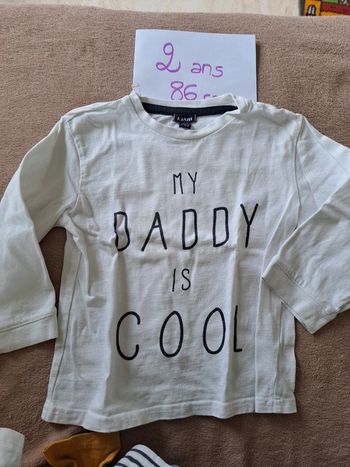 Tee shirt double face