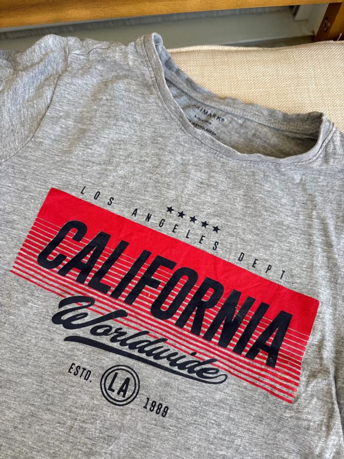 t shirt gris california - photo numéro 2