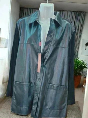 Veste bi matière🌹 L 🌹noir