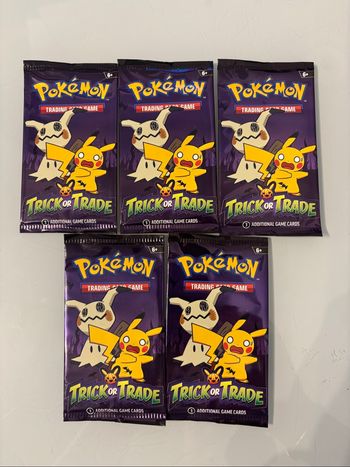 5 x Boosters Trick or Trade NEUF