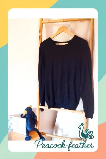 Pull noir fin homme xxl