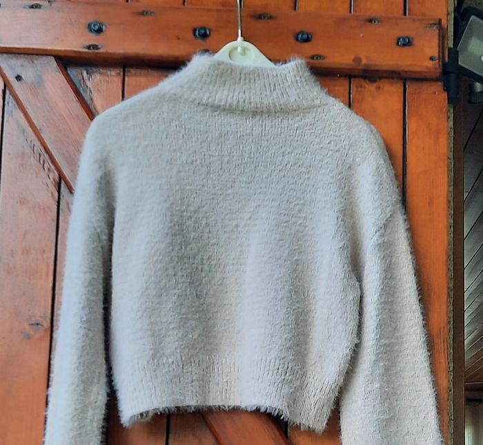 Pull femme court beige, Shein, taille 36 - photo numéro 4