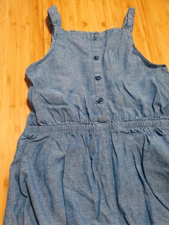 Combinaison short H&M 92 cm 18 mois 2 ans denim - photo numéro 2