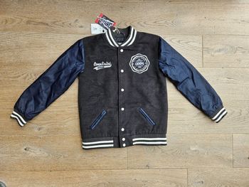 NEUF Veste blouson Teddy marelassé simili cuir Campus Camps 12 ans