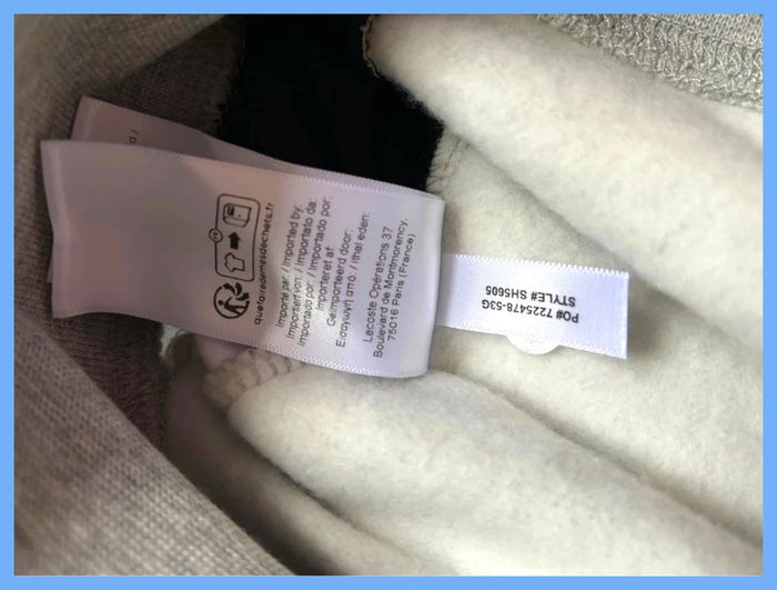Sweatshirt - Pull Lacoste Gris Logo brodé Neuf 3XL - photo numéro 7
