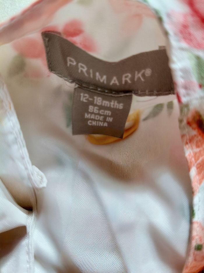 Robe fleurie Primark fille 12-18 mois - photo numéro 3