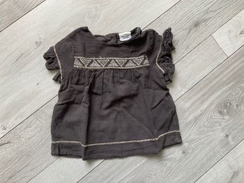 Blouse en lin bébé fille