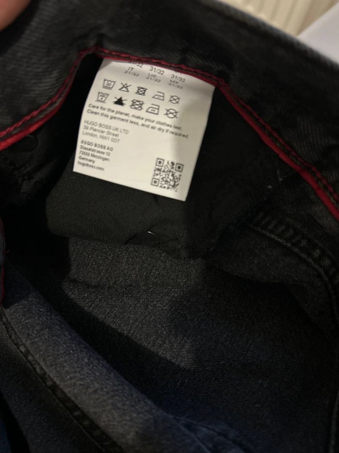 Jeans Hugo boss gris foncé loose tapered fit cropped W31 L32 - photo numéro 8