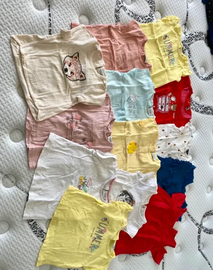 Lot de 13 tee shirts fille - photo numéro 3