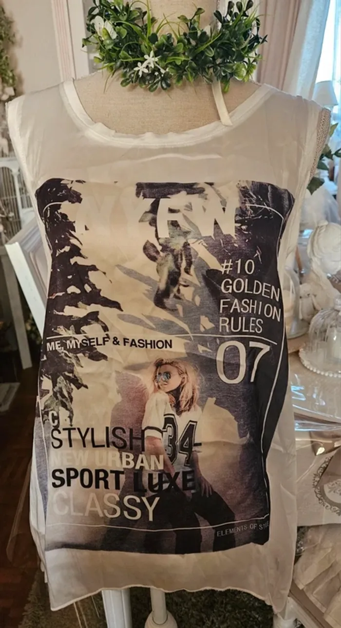 Blouse tunique sans manches Vestino Taille 42 Neuf - photo numéro 2
