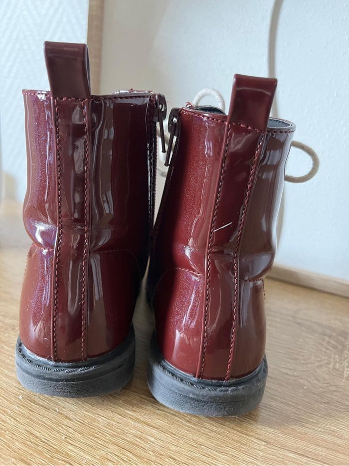 Bottines bordeaux fille - photo numéro 3