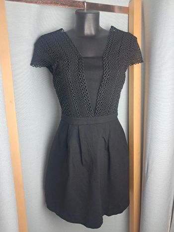 Ikks petite robe noire trapèze classe et habillée T.36