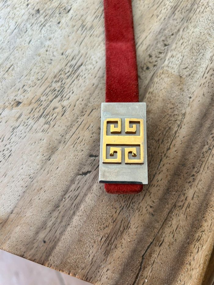 Ceinture en cuir givenchy vintage - photo numéro 2