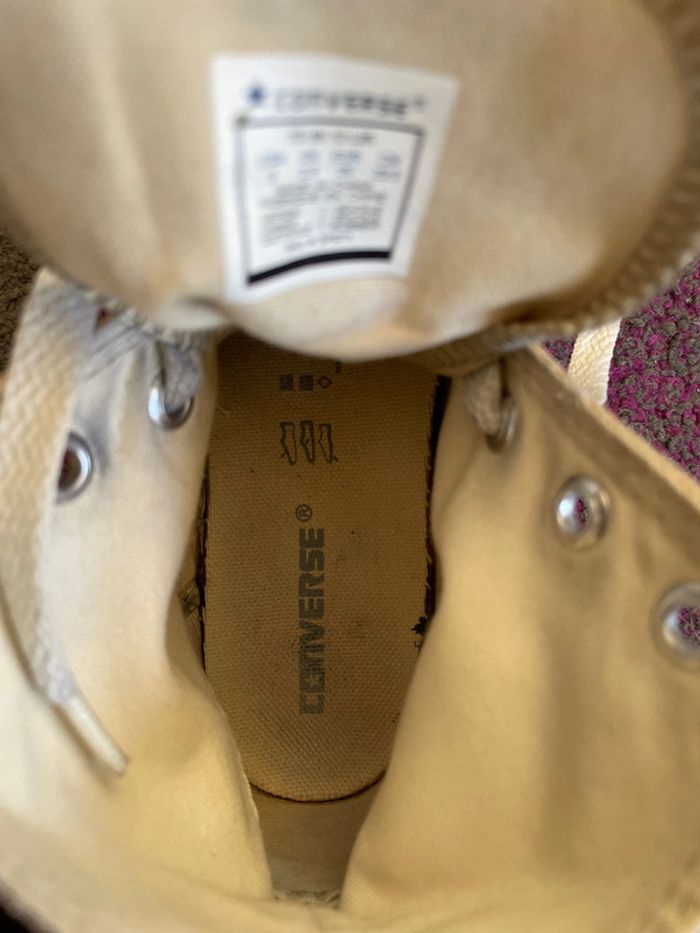 Baskets beige Converse taille 35 - photo numéro 5