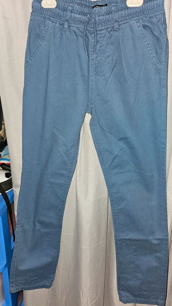 Pantalon toile bleu taille 12 ans