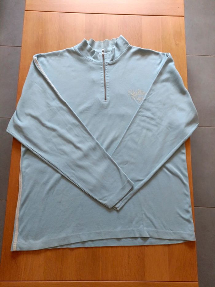 Tee-shirt manches longues bleu