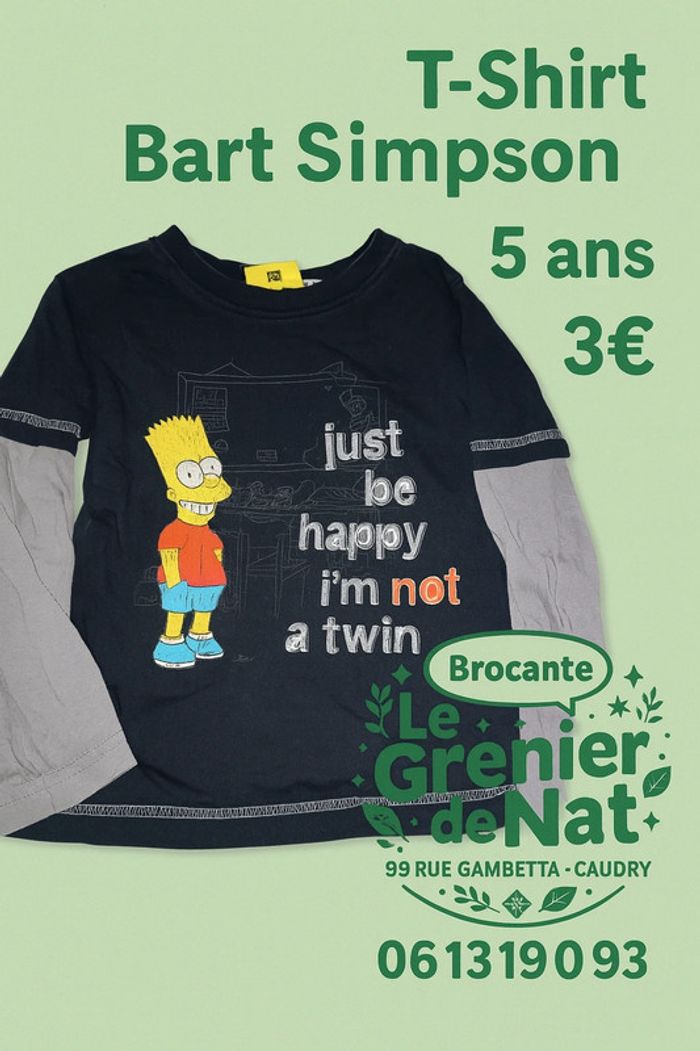 Tee shirt Simpson 5 ans