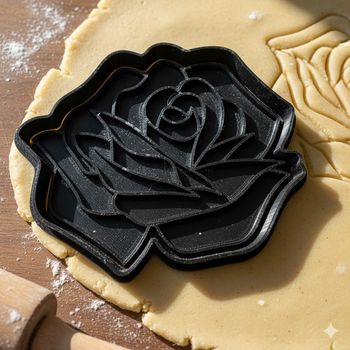 Emporte-pièce Rose 8 cm pour biscuits et pâtisserie créative