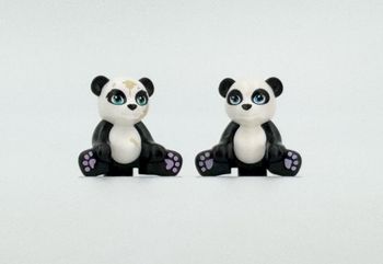 Lego Animaux Friends : lot de 2 Pandas différents - NEUF