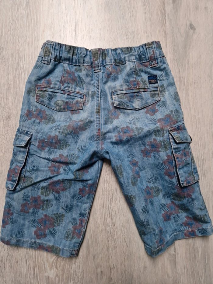 Short en jean fleurs tropicales Orchestra 8 ans - photo numéro 2