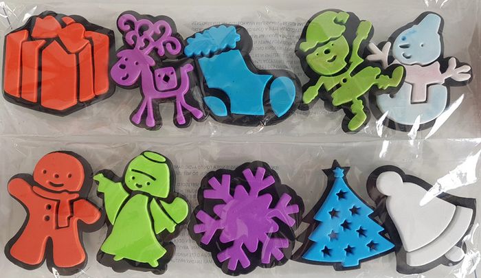 Lot de 10 tampons "Noël"