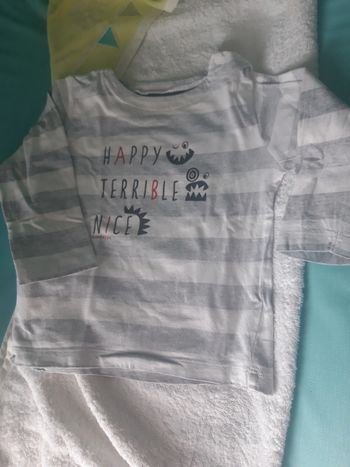 T shirt manches longues rayé