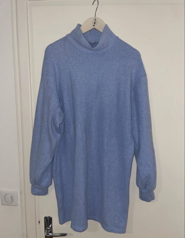 Robe pull bleu bébé - photo numéro 2