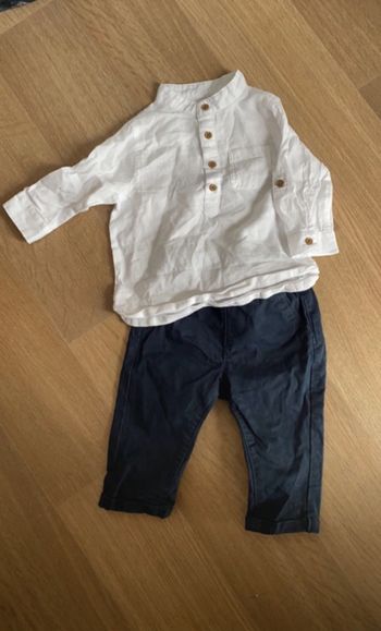Pantalon + chemise 6 mois