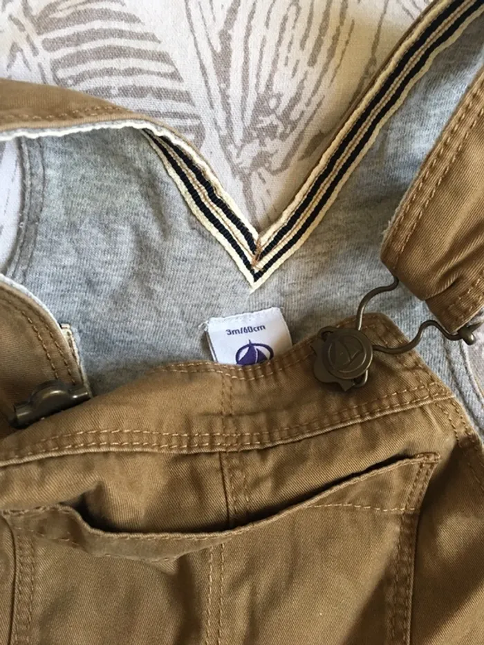 Salopette petit bateau 3 mois mixte - photo numéro 2