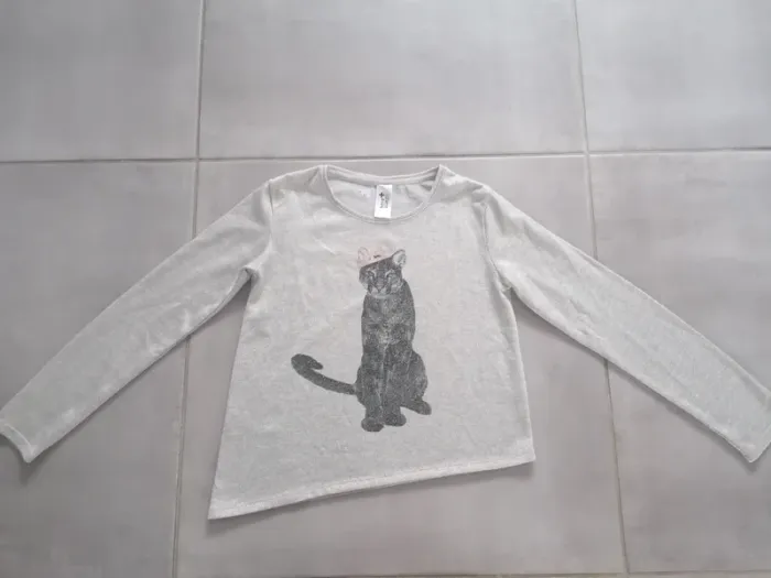 Pull Asymétrique brillant fille taille 146-152cm C&A