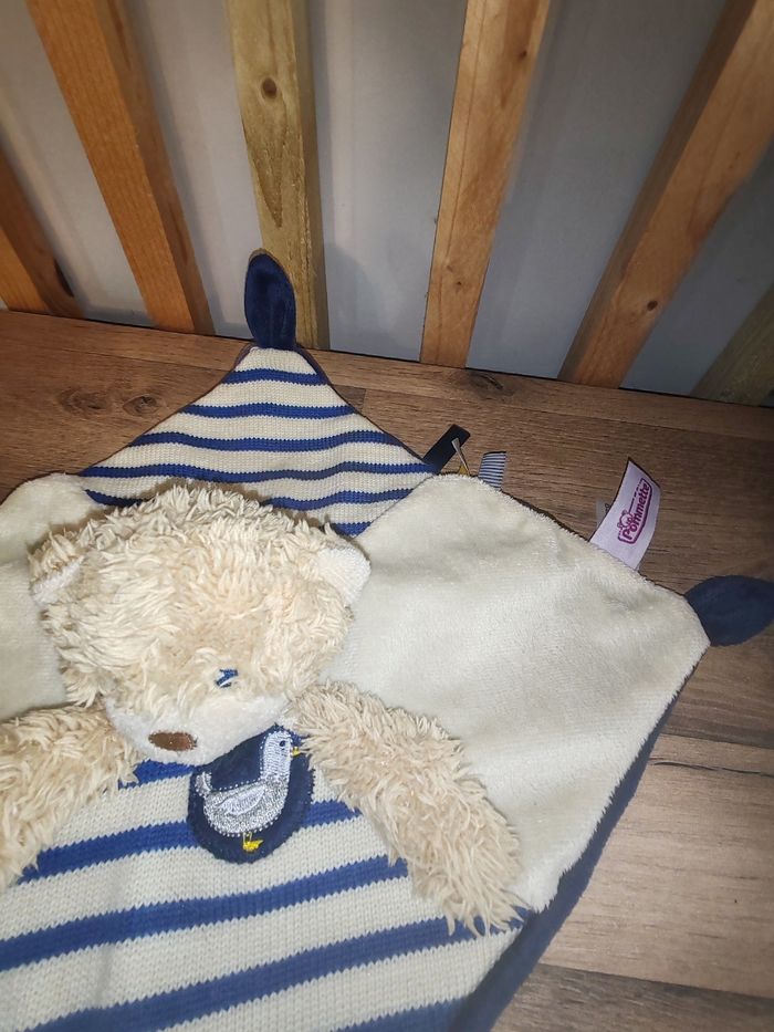 Ours bleu et beige pommette mouette - photo numéro 2